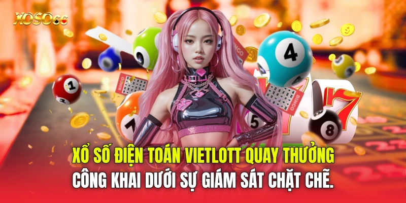 Xổ số điện toán Vietlott quay thưởng công khai dưới sự giám sát chặt chẽ. Xổ số điện toán Vietlott quay thưởng công khai dưới sự giám sát chặt chẽ.